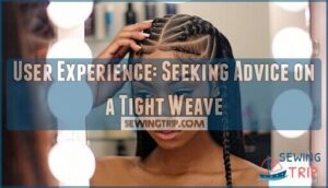 user experience: seeking advice on a tight weave