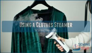 using a clothes steamer