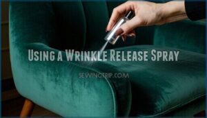 using a wrinkle release spray
