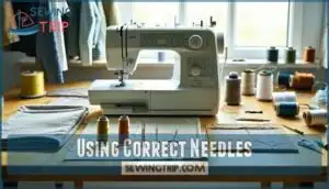 using correct needles