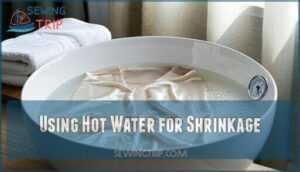 using hot water for shrinkage