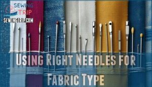 using right needles for fabric type