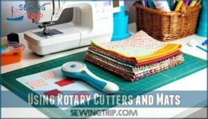 using rotary cutters and mats