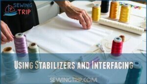using stabilizers and interfacing
