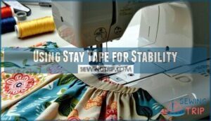 using stay tape for stability