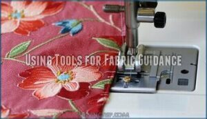 using tools for fabric guidance
