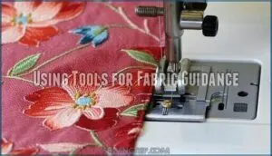 using tools for fabric guidance
