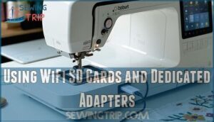 using wifi sd cards and dedicated adapters