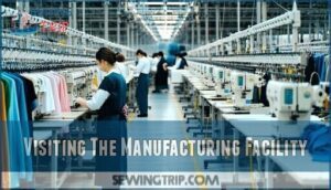 visiting the manufacturing facility