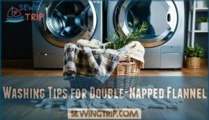 washing tips for double-napped flannel