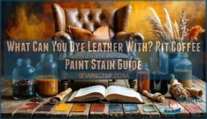 what can you dye leather with rit coffee paint stain