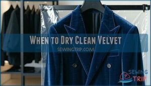 when to dry clean velvet