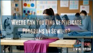 where can you find certificate programs in sewing