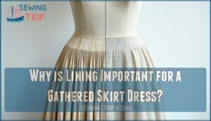 why is lining important for a gathered skirt dress
