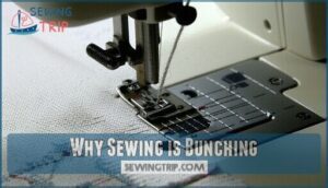 why sewing is bunching