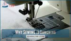 why sewing is bunching