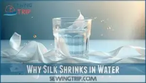 why silk shrinks in water why silk shrinks in water