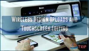 wireless design uploads and touchscreen editing