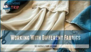 working with different fabrics