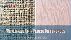 woven and knit fabric differences