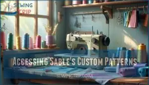 accessing sable's custom patterns