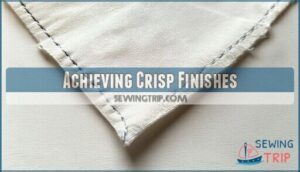 achieving crisp finishes