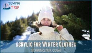 acrylic for winter clothes