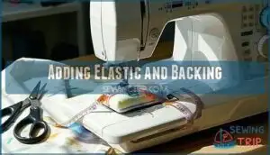 adding elastic and backing