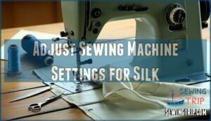 adjust sewing machine settings for silk