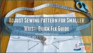 adjust sewing pattern for smaller waist