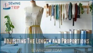 adjusting the length and proportions
