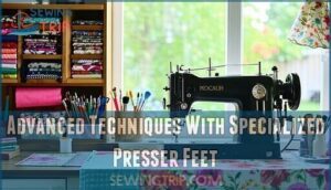 advanced techniques with specialized presser feet