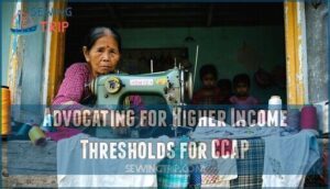 advocating for higher income thresholds for ccap
