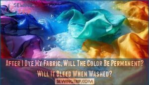 after i dye my fabric, will the color be permanent? will it bleed when washed