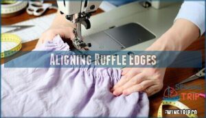 aligning ruffle edges