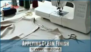 applying clean finish