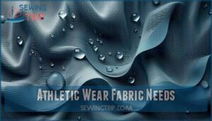 athletic wear fabric needs