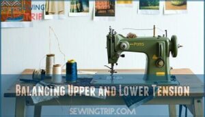 balancing upper and lower tension