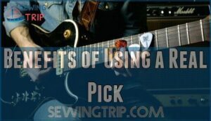 benefits of using a real pick