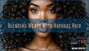 blending weave with natural hair