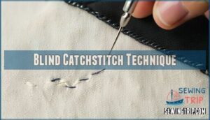 blind catchstitch technique