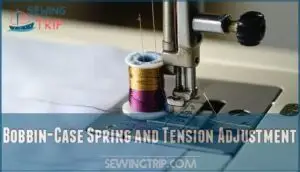 bobbin-case spring and tension adjustment