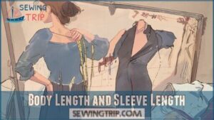 body length and sleeve length body length and sleeve length