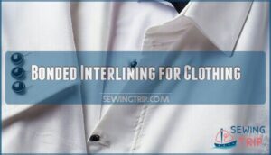 bonded interlining for clothing