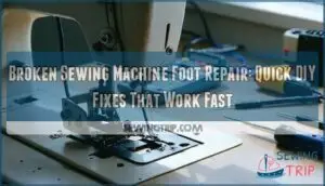 broken sewing machine foot repair