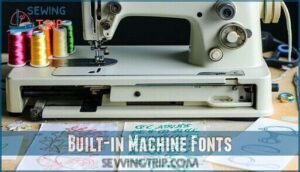 built-in machine fonts