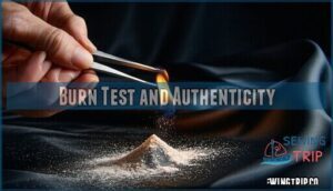 burn test and authenticity