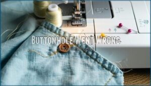 buttonhole went wrong