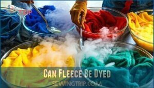 can fleece be dyed