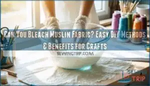 can you bleach muslin fabric